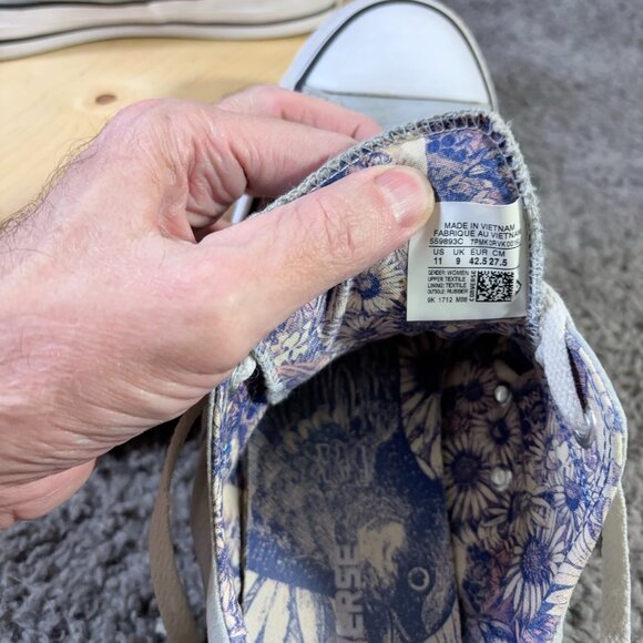 Converse Chuck Taylor All Star Shoes Women Size 11 Wolf Gray Low Top Casual Shoe - Picture 6 of 7